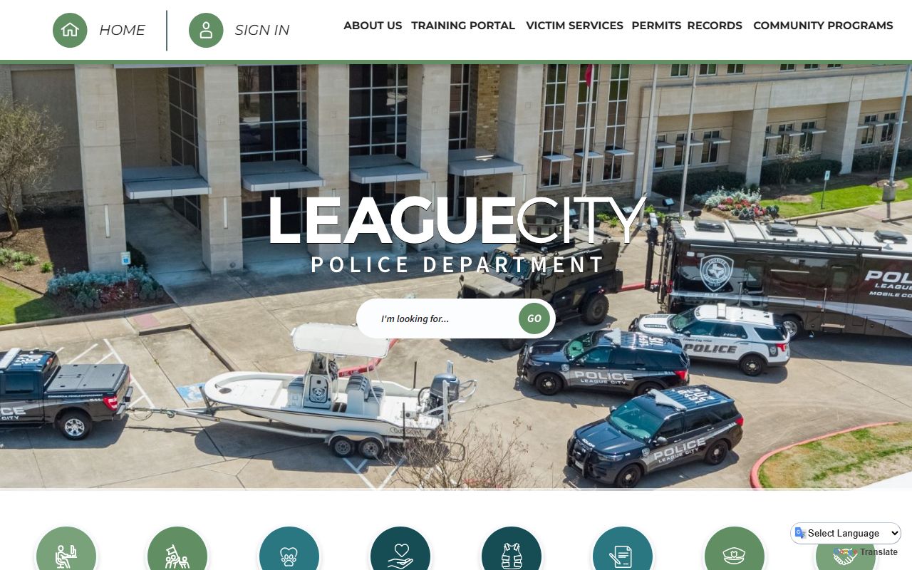 League City Police Department website for sex offender registry