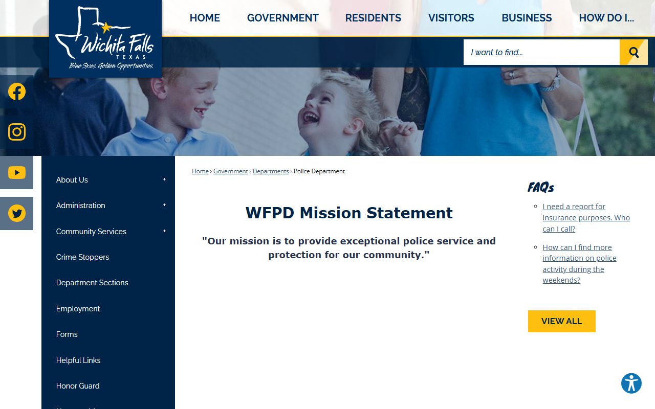 Wichita Falls Police Department sex offender registry