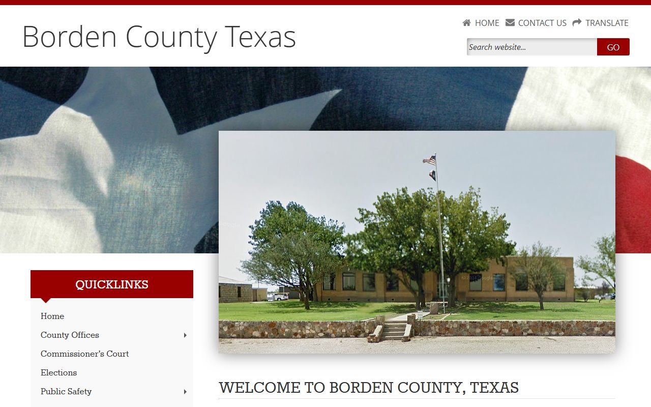 Borden County government website sex offender information