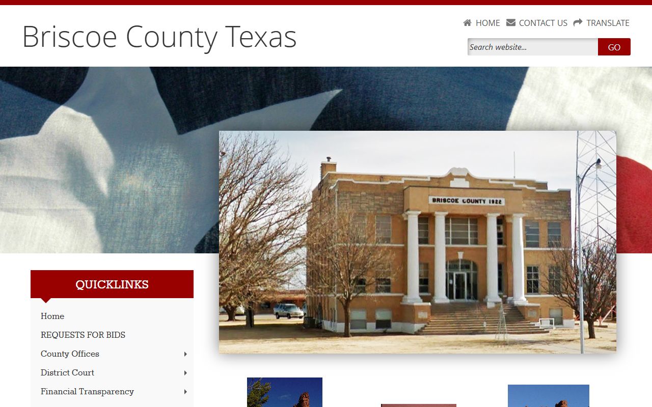 Briscoe County government website sex offender information