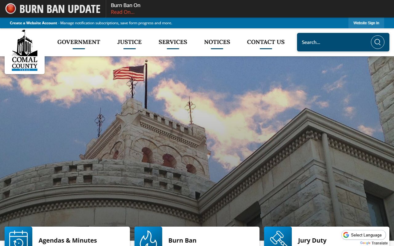 Comal County website sex offender registry information